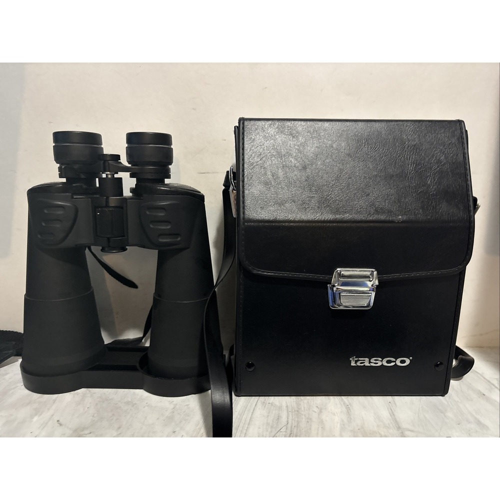 Tasco Binoculars 12x-60x70mm Zoom Black Good 124RB-1 Fully Coated with Case